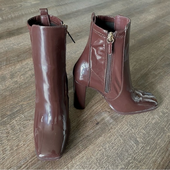 ALDO Aurla Sock Boot Heels | Dark Brown - Picture 6 of 8